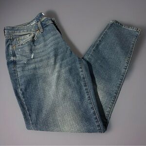 Somona Women's Skinny Distressed Blue Jeans Size 12P 32X30